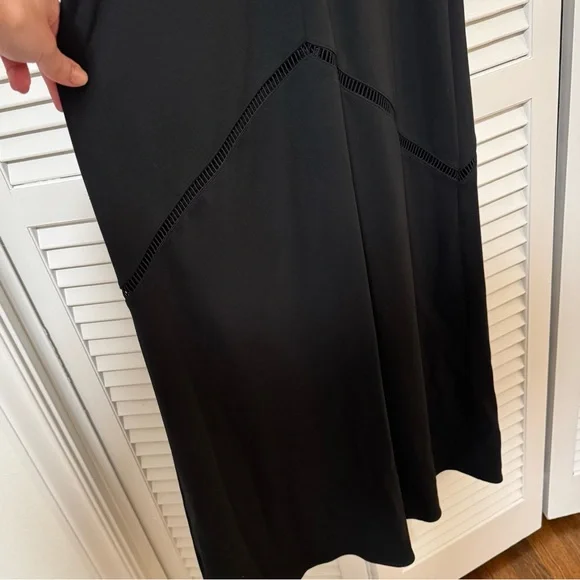 Banana Republic Sleeveless Ponte V-Neck Black Maxi Dress - Picture 5 of 5